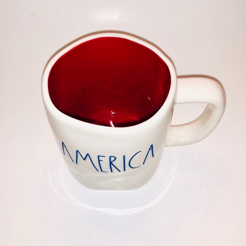 Rae Dunn AMERICA Blue & Red